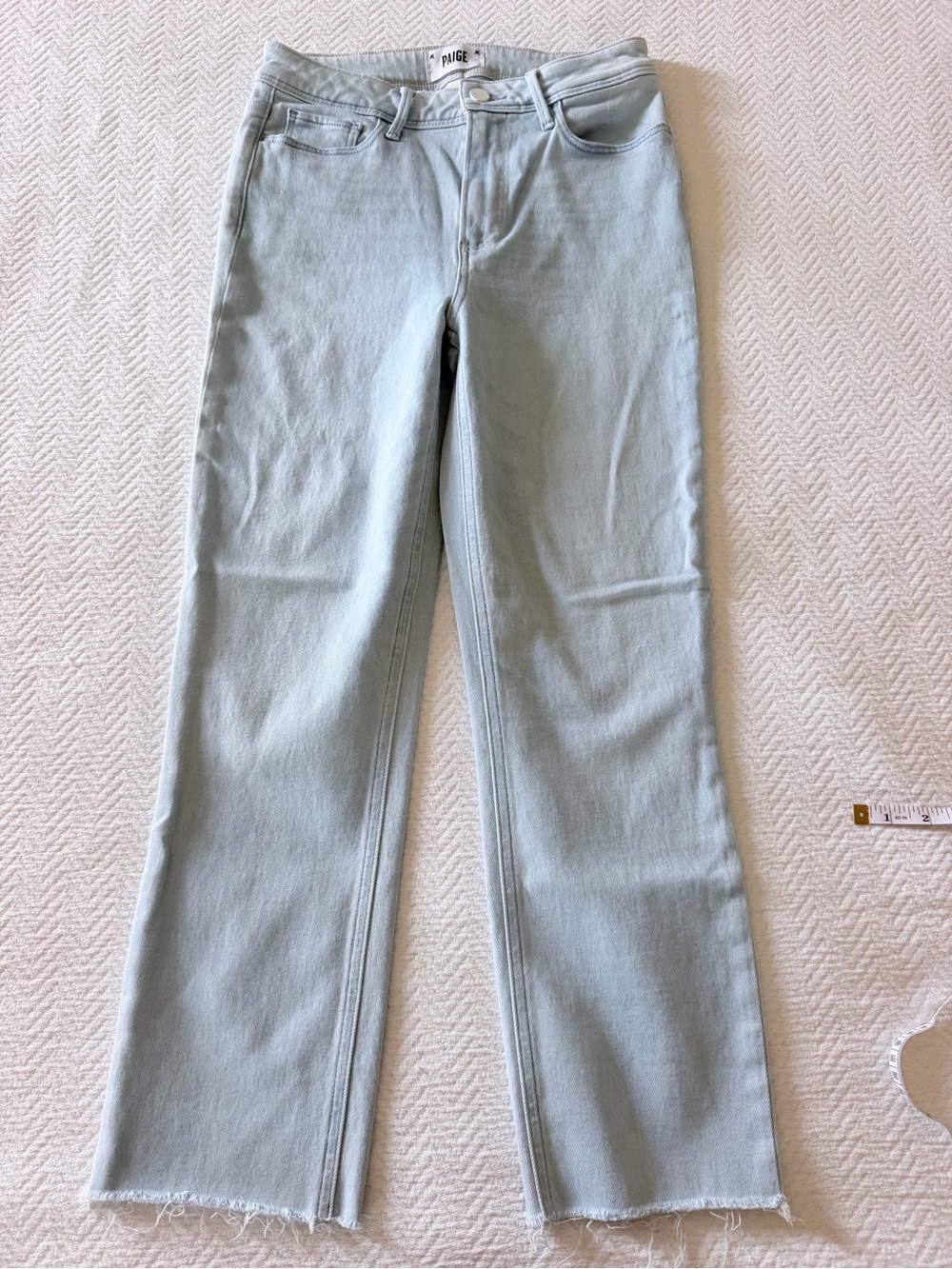 PAIGE Cindy Light Blue Straight-Leg Jeans Size 27